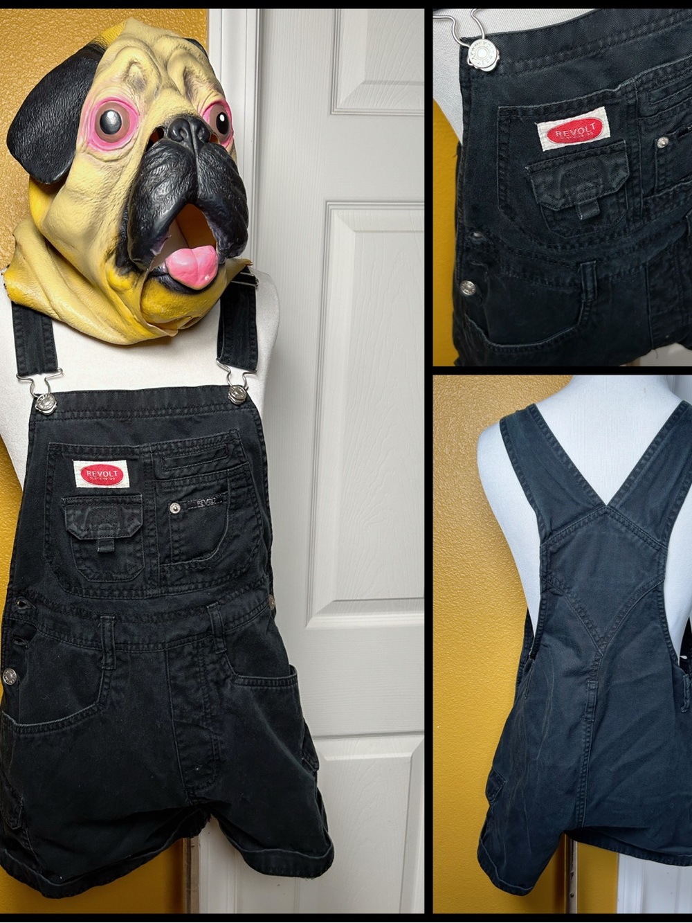 REVOLT CLOTHING COMPANY shorts overalls!!